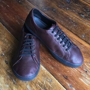 NWOT Men’s Birchbury Branford Brown Leather Batefoot Sneakers